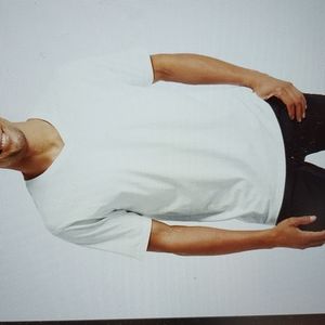 M&S NWOT Cotton V Neck T-shirt, Sz M